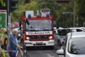 Koelner Seilbahn Gondel blieb haengen Koeln Linksrheinisch P654